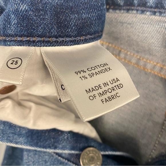 grlfrnd Grlfrnd Addison Straight Cropped Jeans Sz 25 - Picture 7 of 9